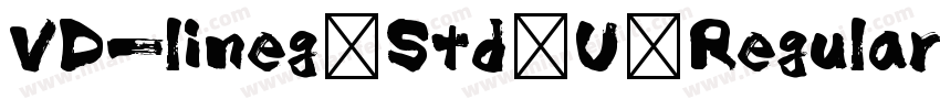 VD-lineg Std U Regular字体转换